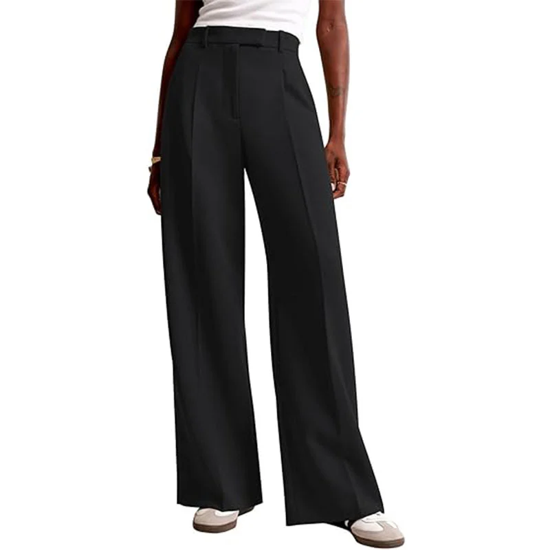 High Waist Drape Solid Color Wide Leg Pants Europe And The United States Loose Casual… — image 7