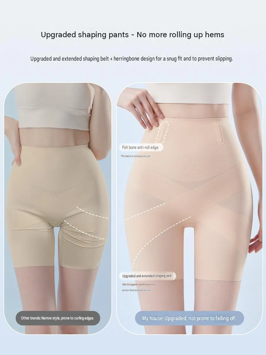 High-waist Tummy Control Pants For Women, Summer Ice Silk Thin Style, Seamless Shaping… — image 2