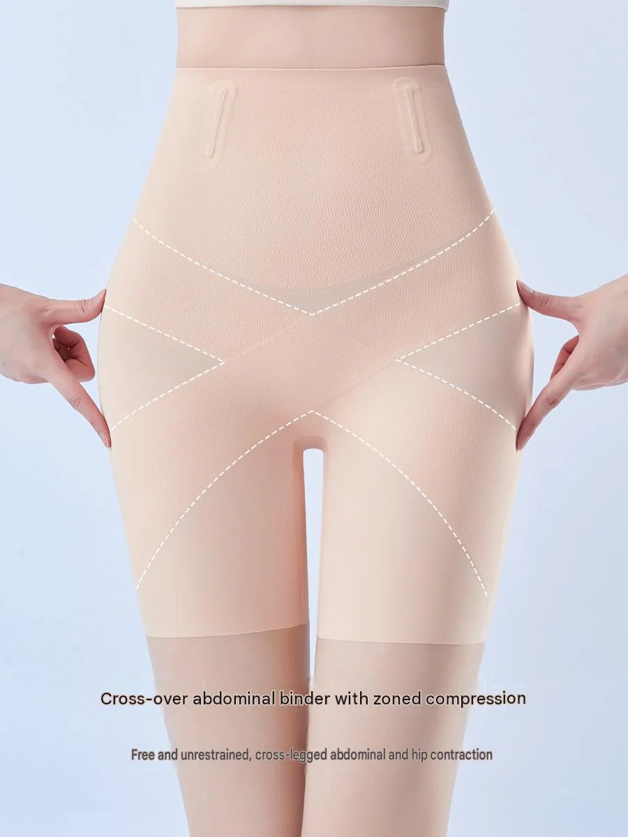 High-waist Tummy Control Pants For Women, Summer Ice Silk Thin Style, Seamless Shaping… — image 3