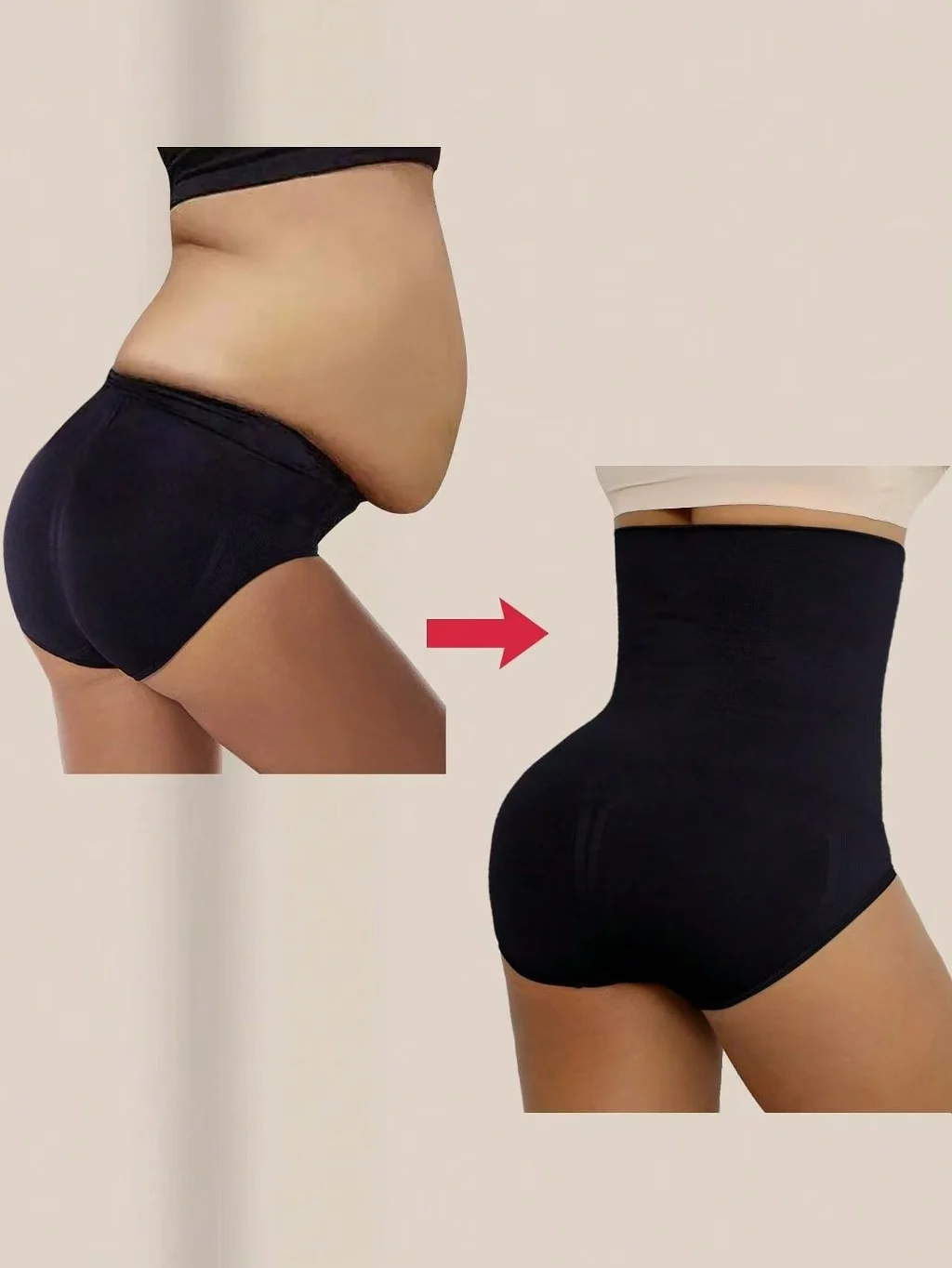 High-waisted Seamless Postpartum Belly-control Underwear — image 3