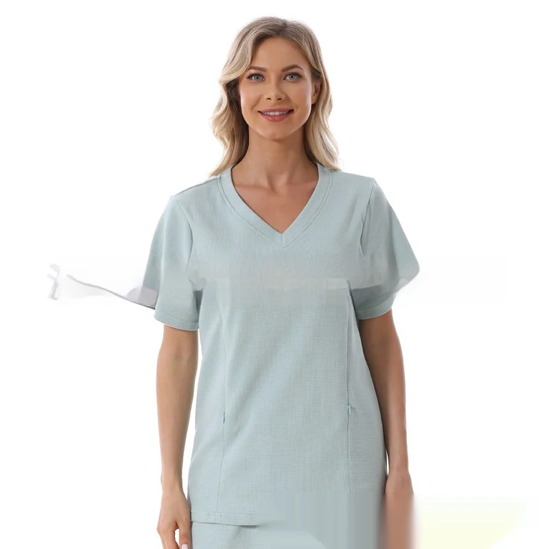 Home Wear Summer Waffle Short Maternity Suit — image 8
