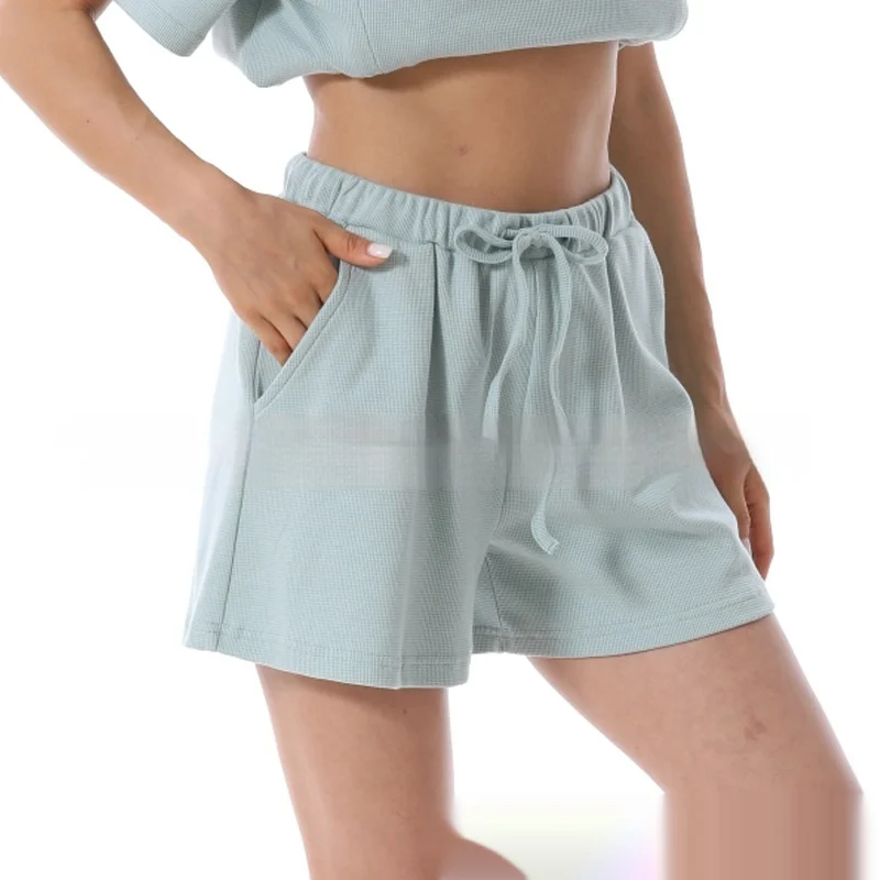 Home Wear Summer Waffle Short Maternity Suit — image 2