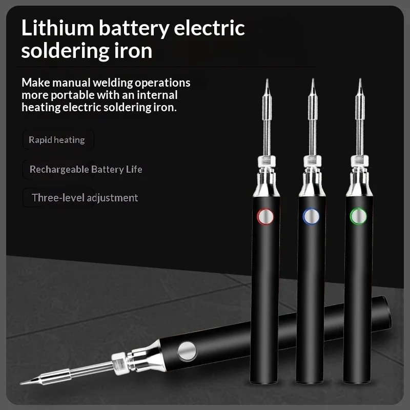 Home Wireless Chargable Lithium Battery Electric Soldering Iron — image 2