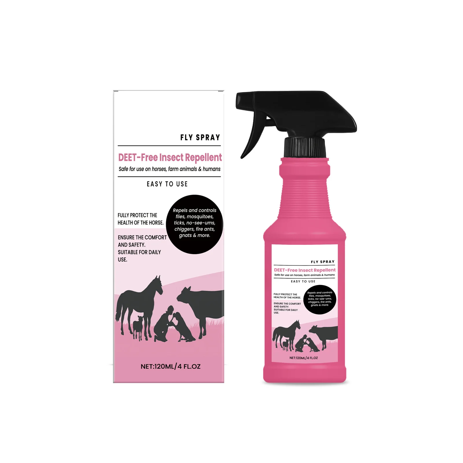 Horse Repellent Spray, Mild Formula, Cleans And Protects Against Mosquito Bites,… — image 3