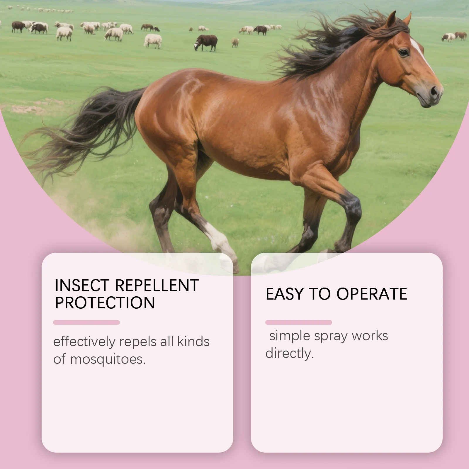 Horse Repellent Spray, Mild Formula, Cleans And Protects Against Mosquito Bites,… — image 4