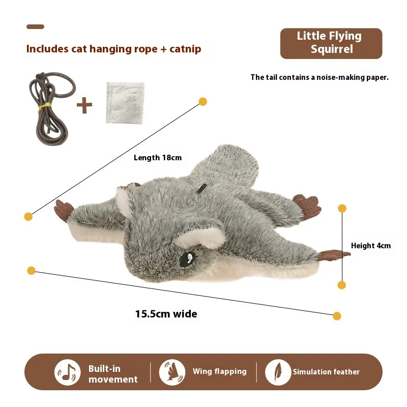 Hot Cat Shaking Bird Simulation Toy Self-hi Relieving Stuffy Electric Sound Sparrow… — image 10