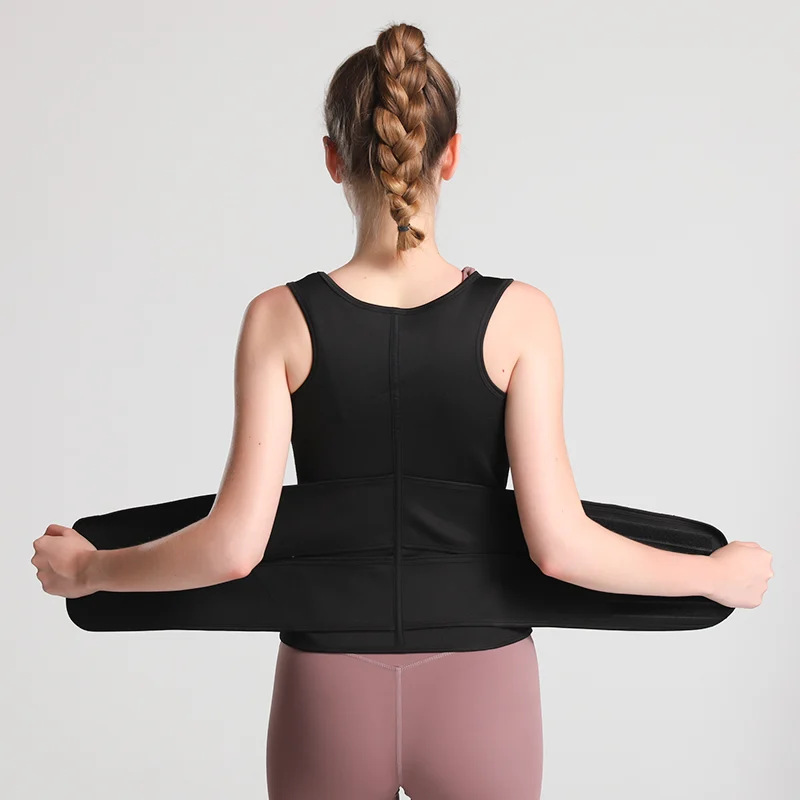 Hot-selling Belly-tucking Double Belt Shaping Garment Vest Chest-supporting Corset Tight — image 2