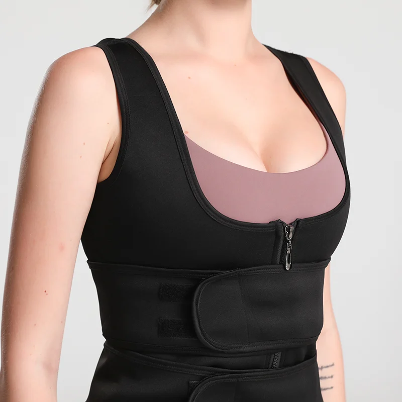 Hot-selling Belly-tucking Double Belt Shaping Garment Vest Chest-supporting Corset Tight — image 6