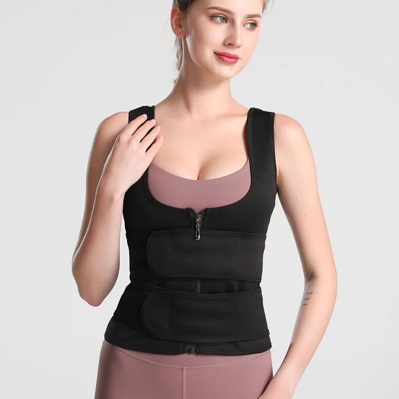 Hot-selling Belly-tucking Double Belt Shaping Garment Vest Chest-supporting Corset Tight — image 3