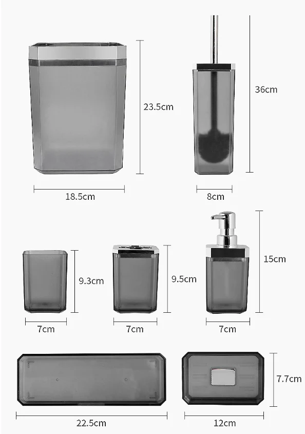 Household Ceramic Bathroom Wash Set — image 4