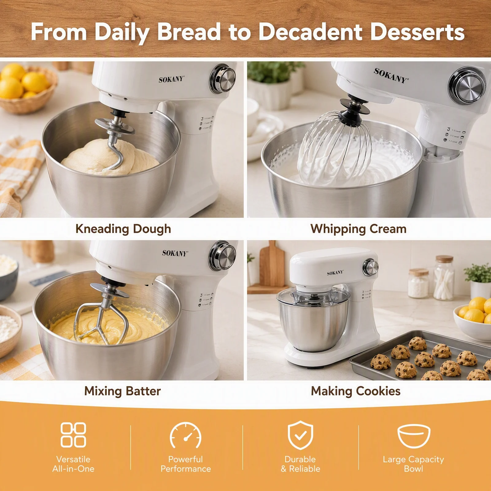 Household Electric Dough Mixer And Cream Beater — image 5