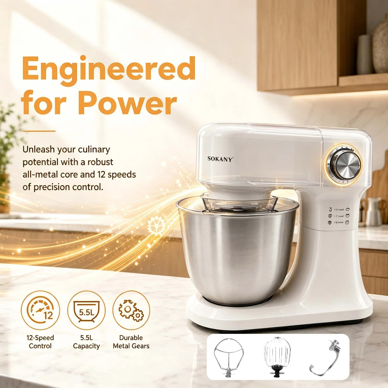 Household Electric Dough Mixer And Cream Beater — image 1