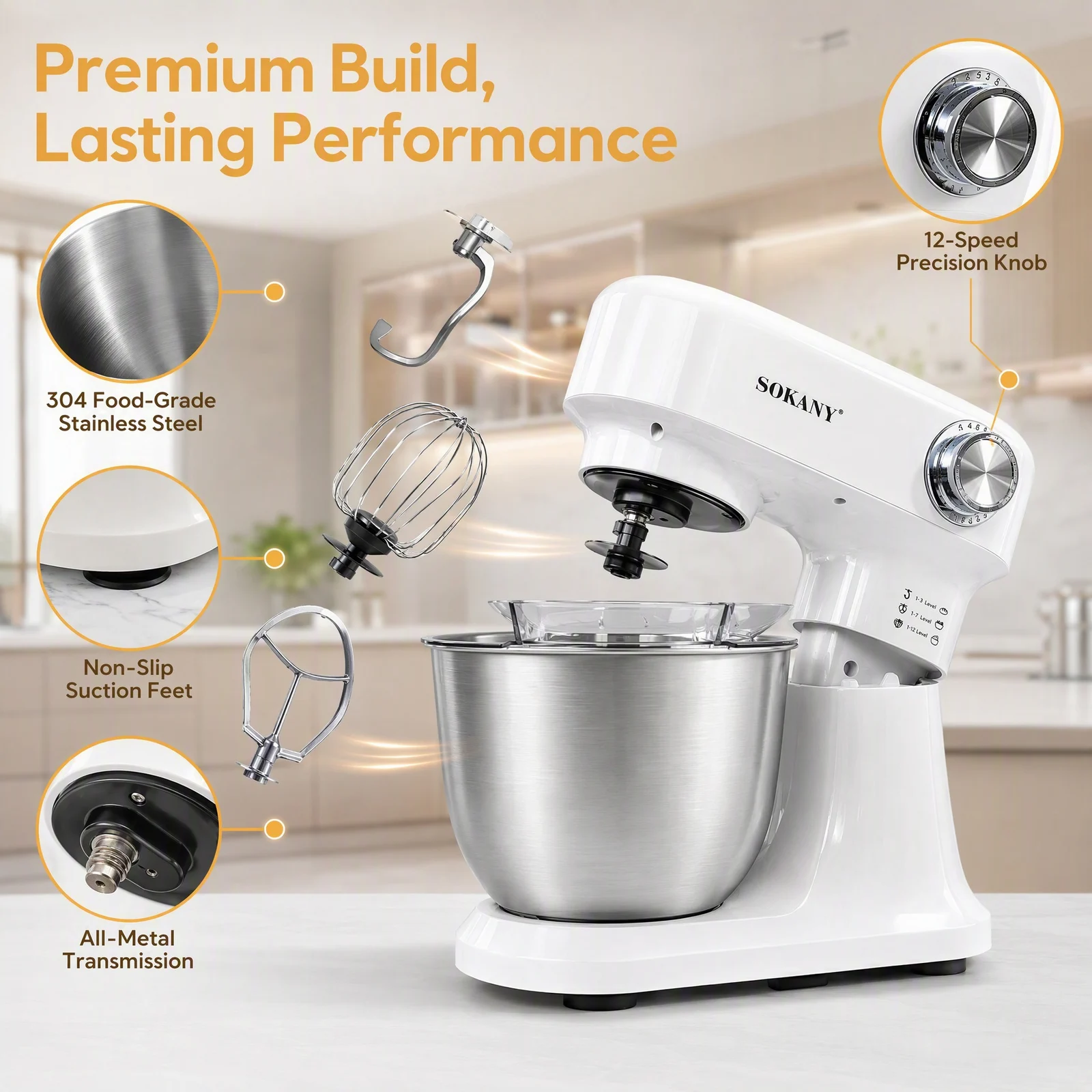 Household Electric Dough Mixer And Cream Beater — image 3