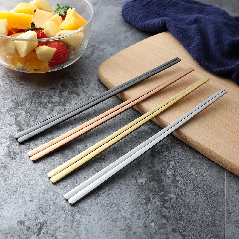 Household Non-slip 304 Stainless Steel Chopsticks — image 3