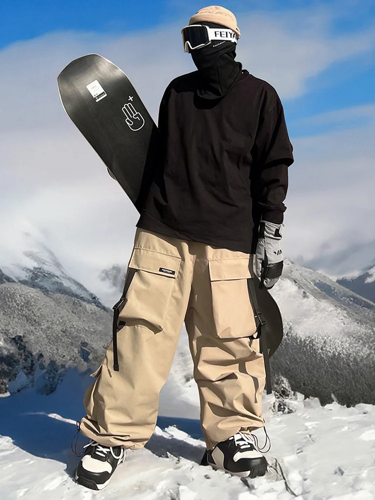 Ice South Korea Multi-pocket Waterproof Sports Ski Pants For Men And Women Violet… — image 4