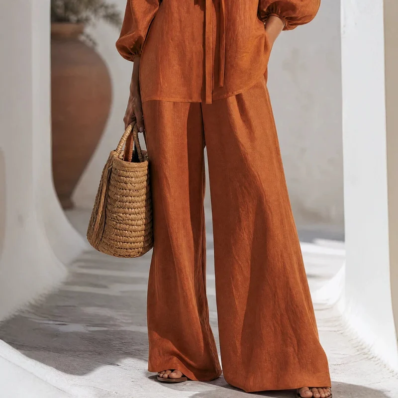 Independent Station Style Spring And Summer New Simple Casual Solid Color Lace-up… — image 6