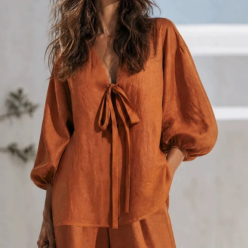 Independent Station Style Spring And Summer New Simple Casual Solid Color Lace-up… — image 1