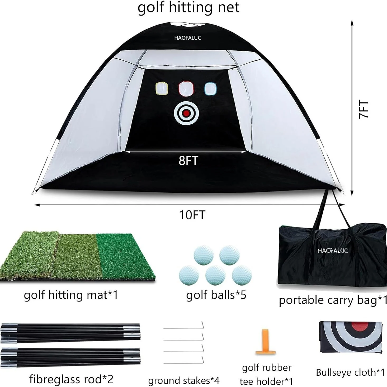 Indoor Golf Practice Net, Hitting Training Ball Net — image 4