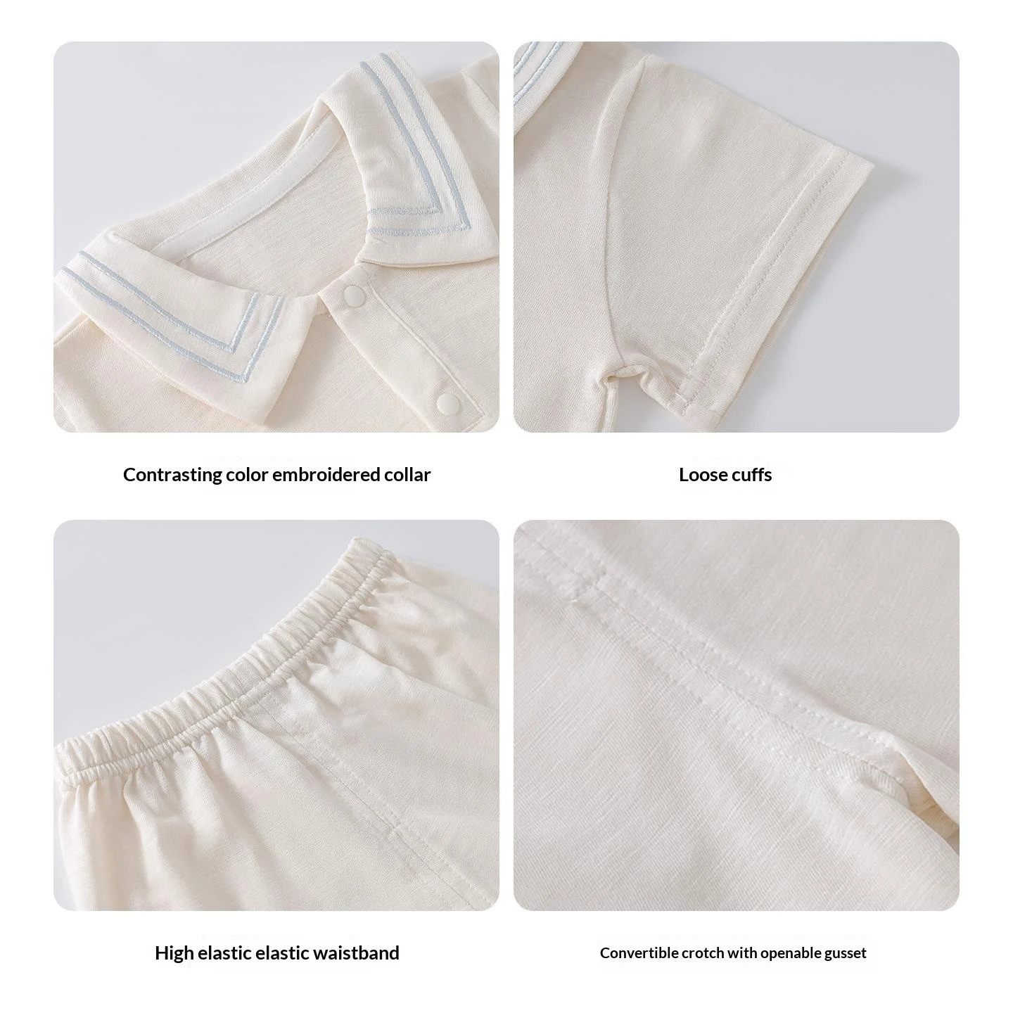 Infant Toddler Short Sleeve Shorts Set - Lightweight Breathable Two Piece Outfit For… — image 7