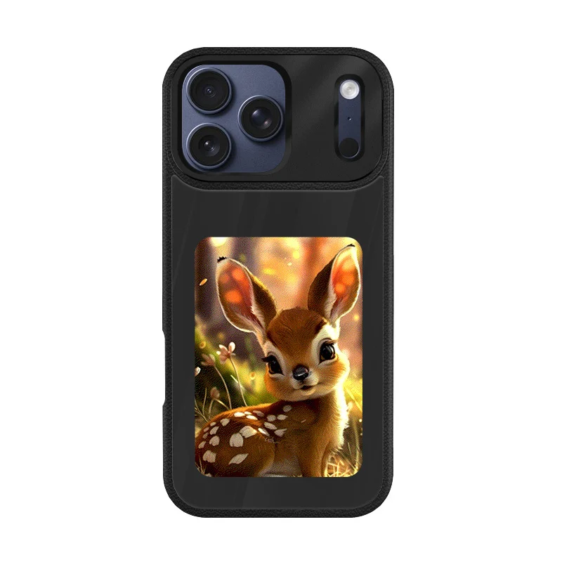Ink Screen Leather Pattern NFC Projection Protective Case — image 4