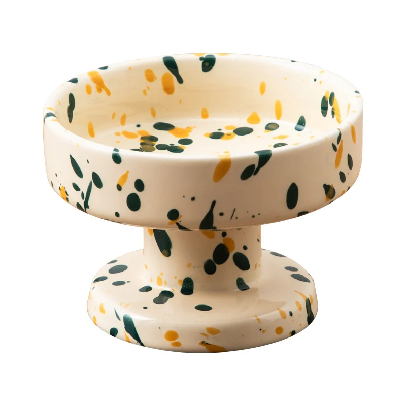 Ink-splashed Bubble Pet Bowl And Stem Glass — image 6