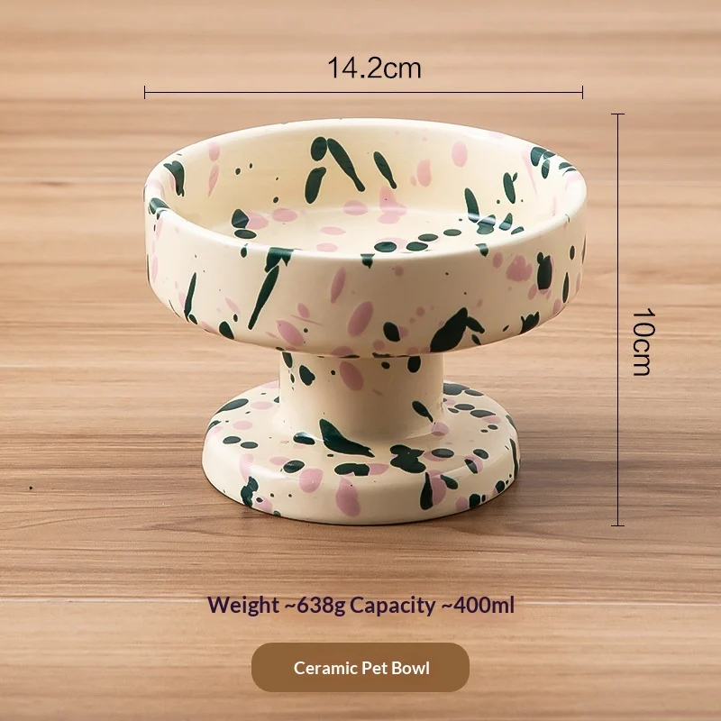 Ink-splashed Bubble Pet Bowl And Stem Glass — image 8