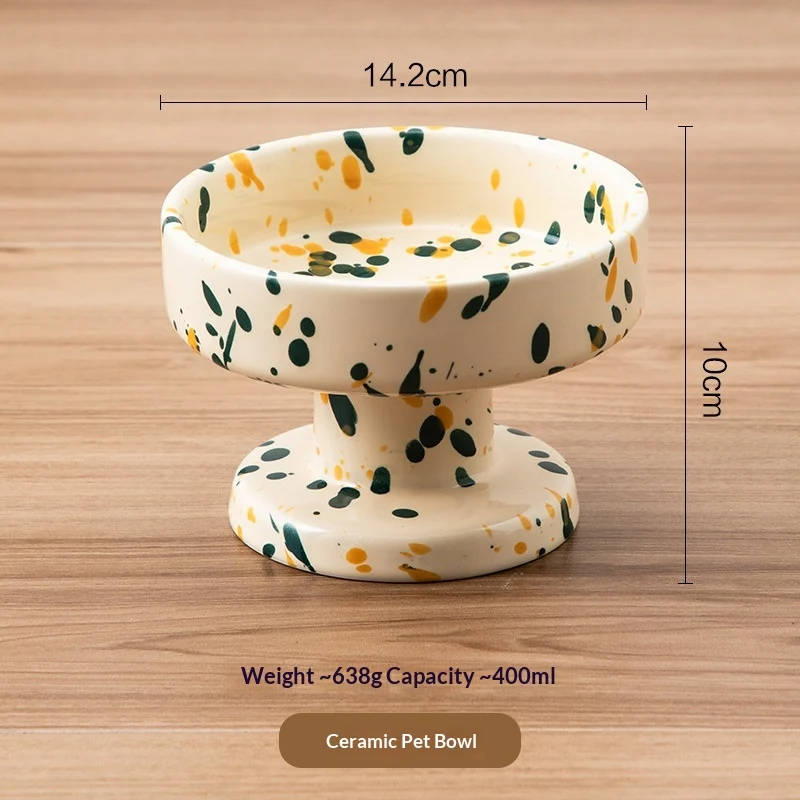 Ink-splashed Bubble Pet Bowl And Stem Glass — image 7