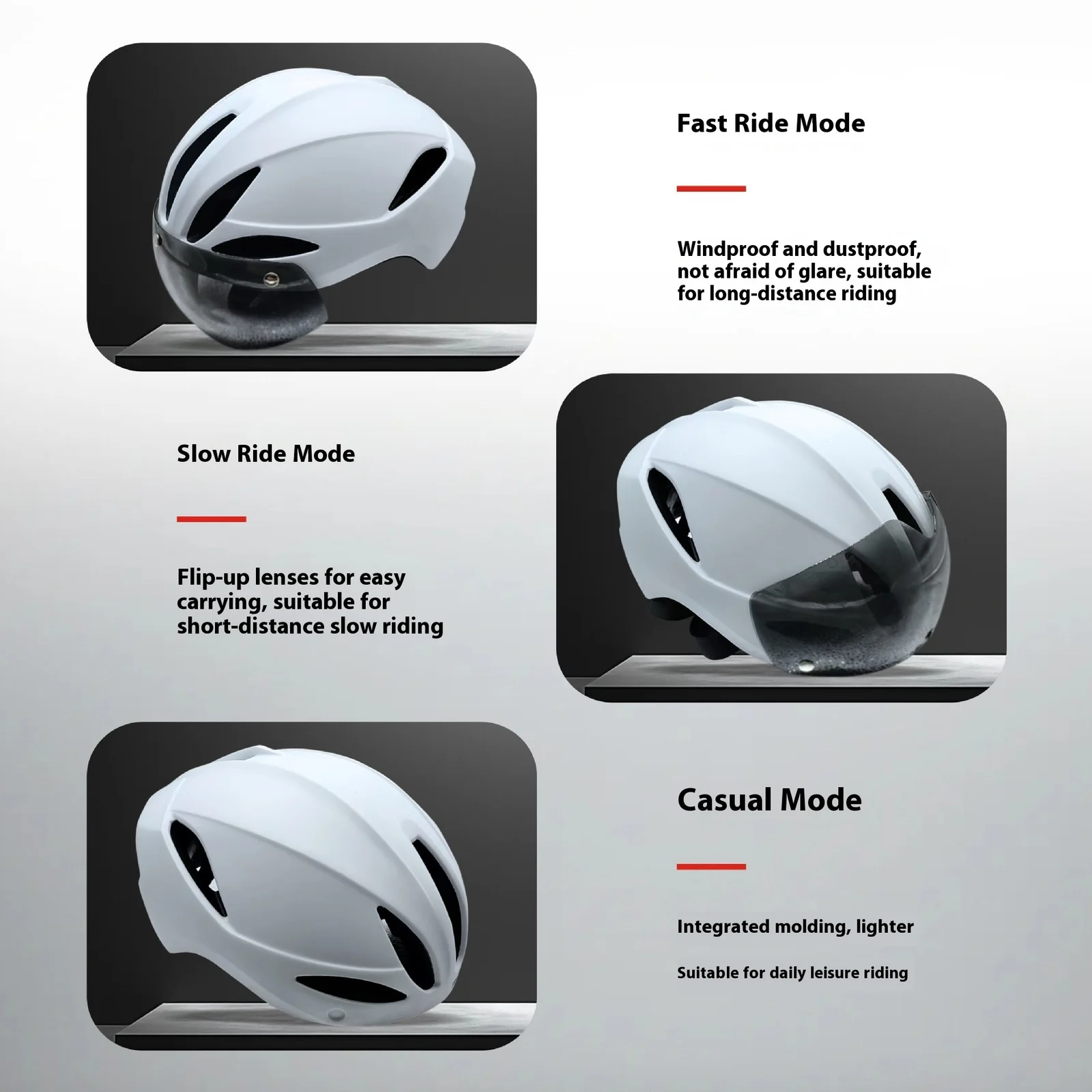 Integrally For Detachable Magnetic Attraction Riding Helmet Bicycle — image 2
