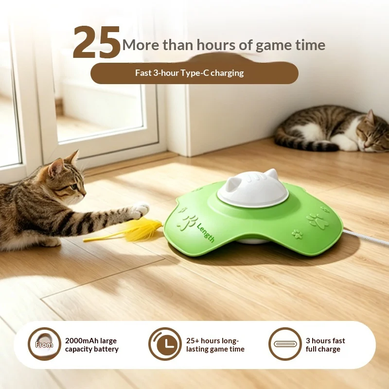 Intelligent Interactive Feathery Cat Toy — image 4