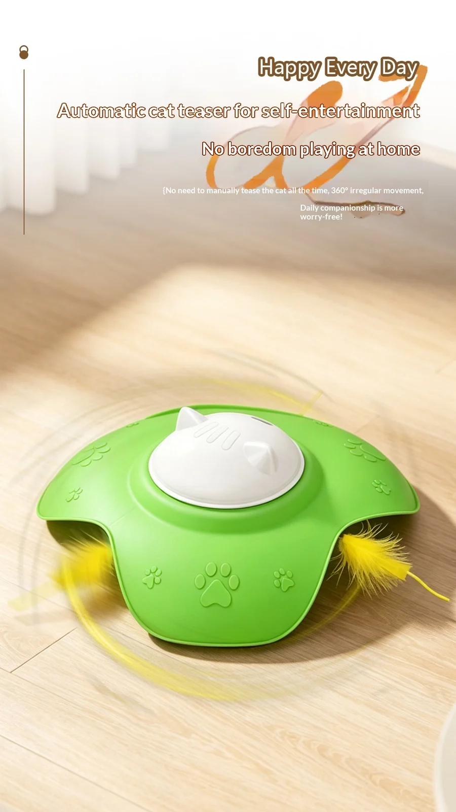 Intelligent Interactive Feathery Cat Toy — image 8