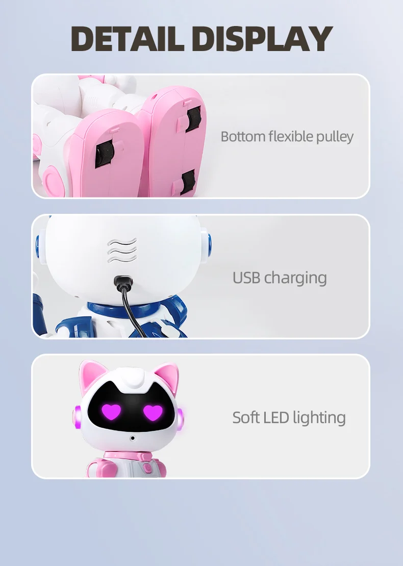 Intelligent Programming Gesture Induction Robot Spray Cool Breathing Lamp Children's Toys — image 8