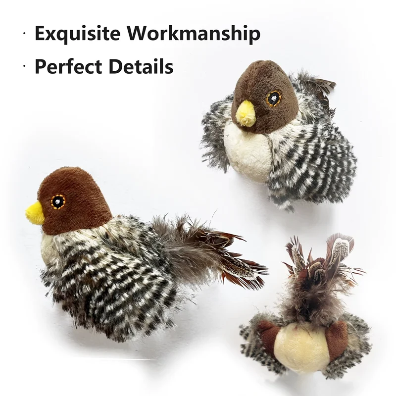 Interactive Cat Toys Electric Squeaky Simulation Bird Plush Cats Pets Teasing With… — image 6