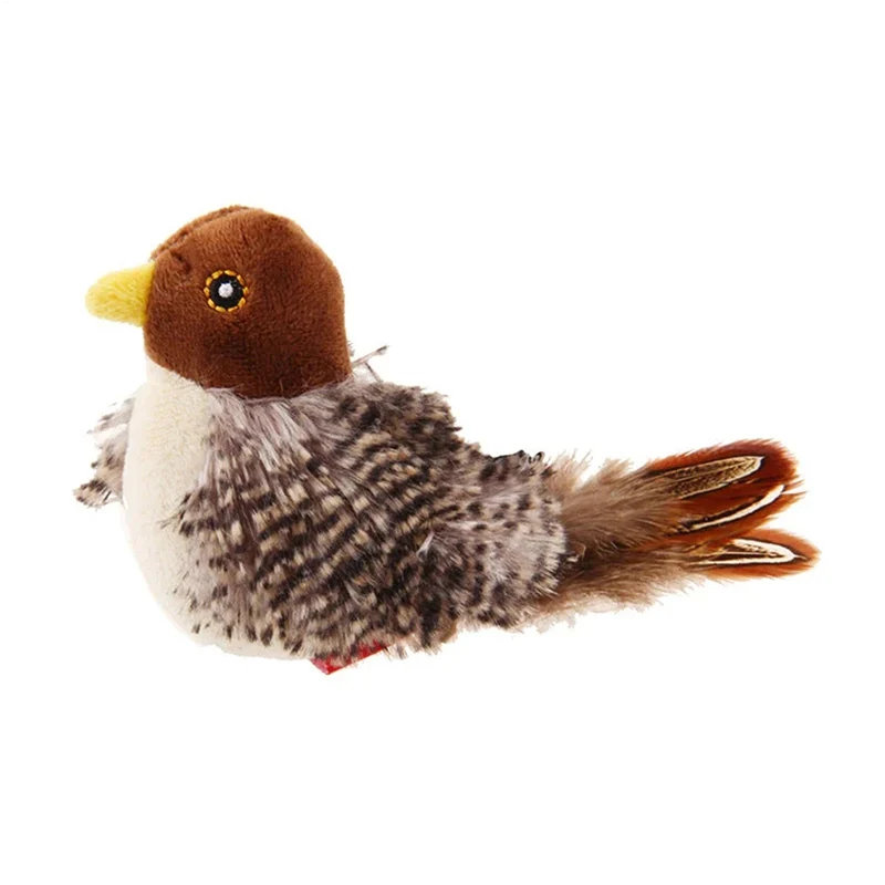 Interactive Cat Toys Electric Squeaky Simulation Bird Plush Cats Pets Teasing With… — image 3
