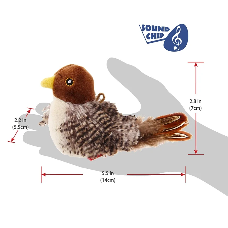 Interactive Cat Toys Electric Squeaky Simulation Bird Plush Cats Pets Teasing With… — image 8