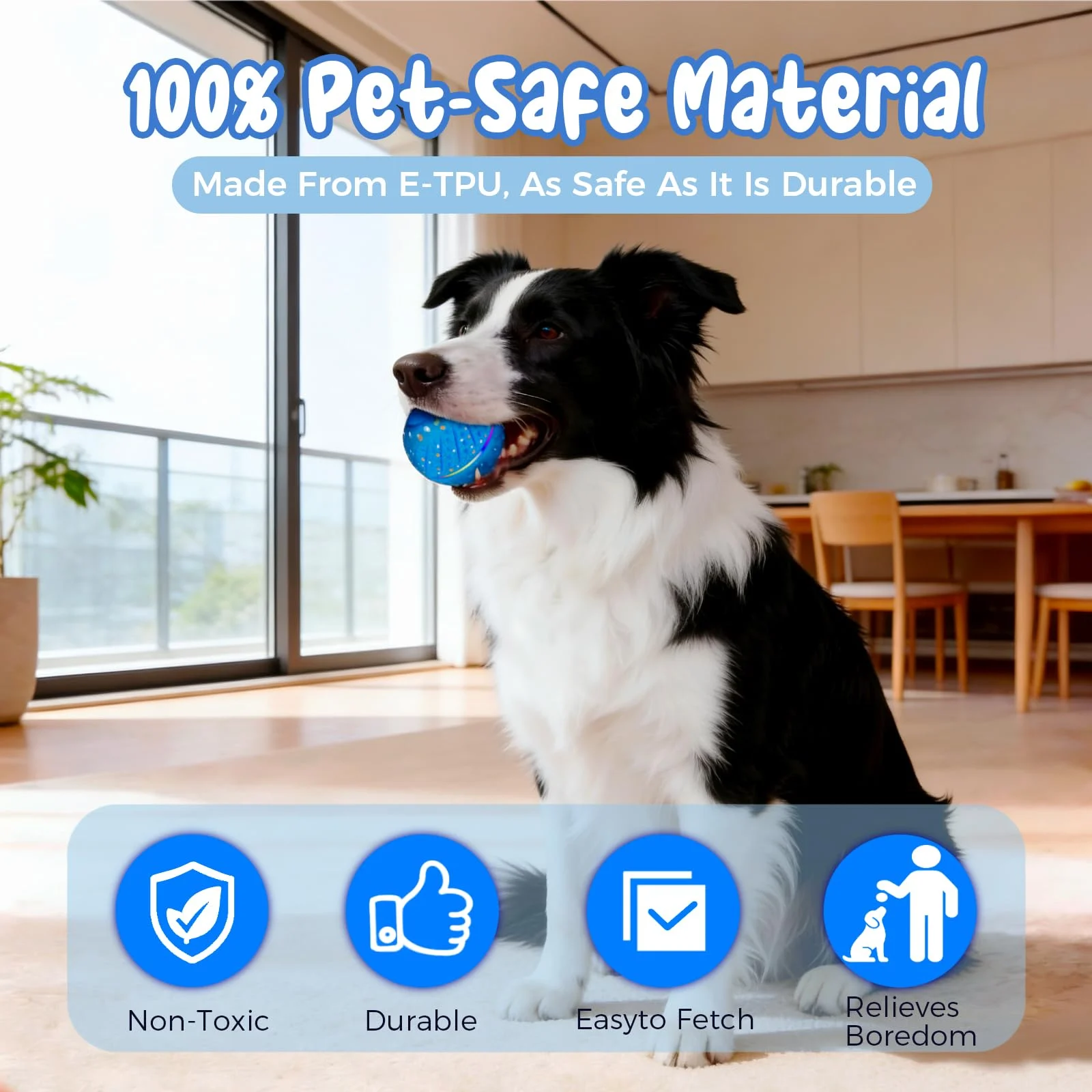 Interactive Dog Ball Automatic Motion Activated 3 Modes Rolling & Bouncing, Durable… — image 6