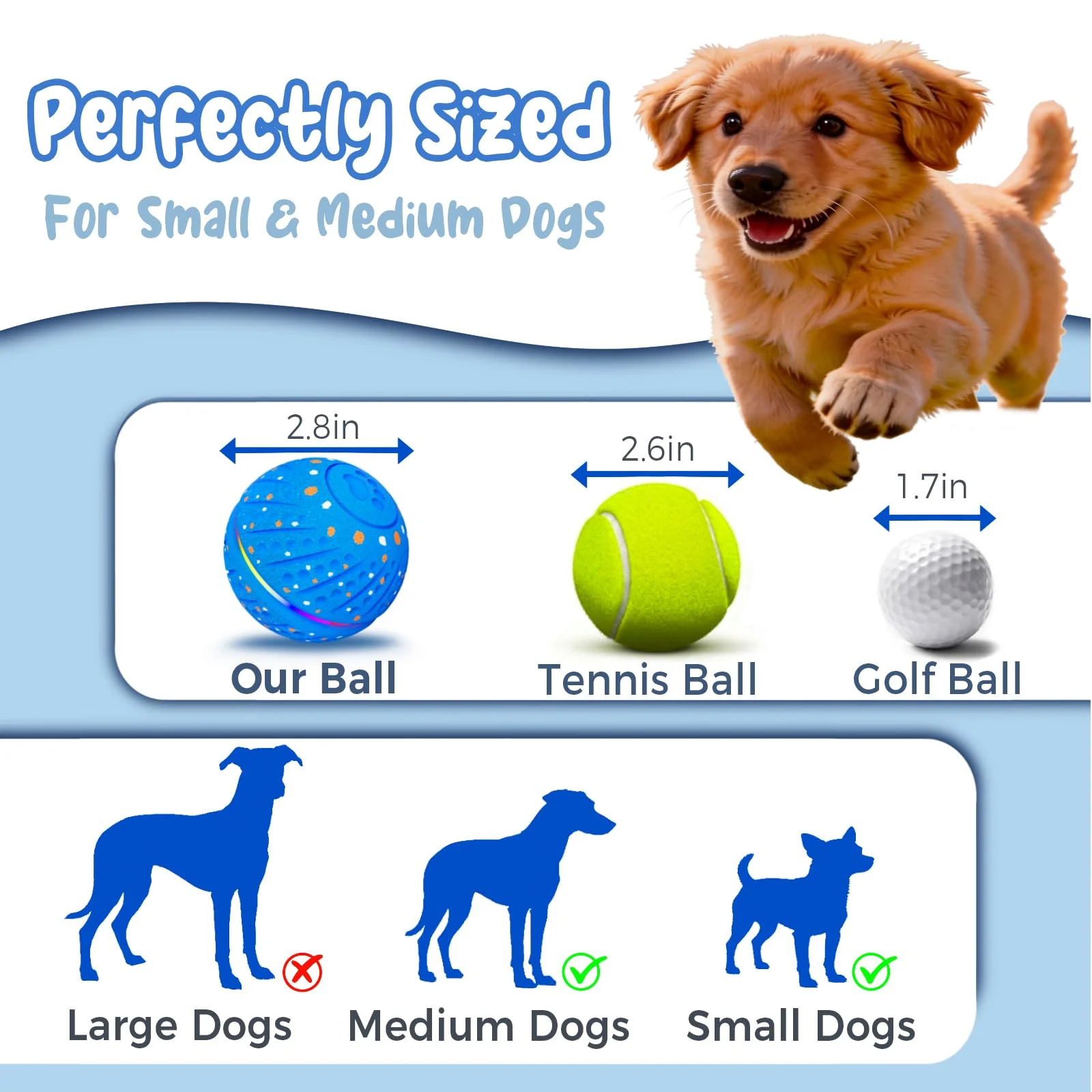 Interactive Dog Ball Automatic Motion Activated 3 Modes Rolling & Bouncing, Durable… — image 5