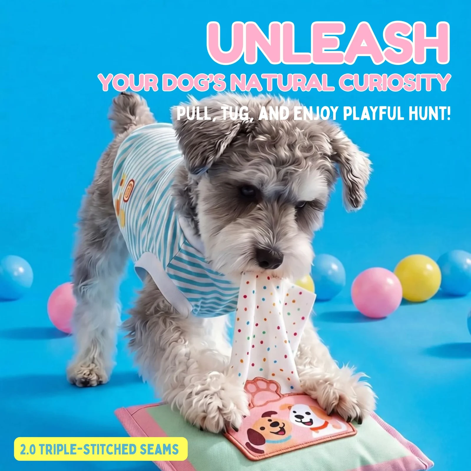 Interactive Dog Snuffle Wipe Puzzle Toy Quality Tested, Reinforced Stitching… — image 6