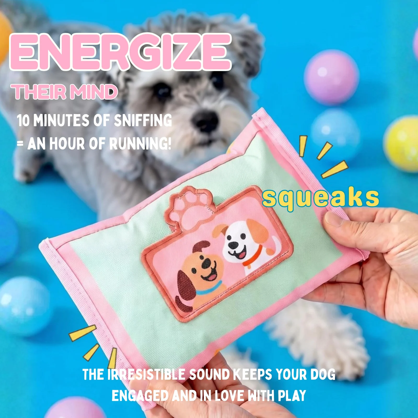 Interactive Dog Snuffle Wipe Puzzle Toy Quality Tested, Reinforced Stitching… — image 5