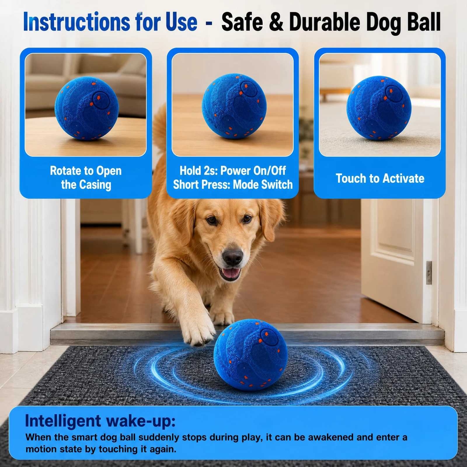 Interactive Dog Toy Ball,automatic Ball- Self Moving For Small Medium Motion… — image 5