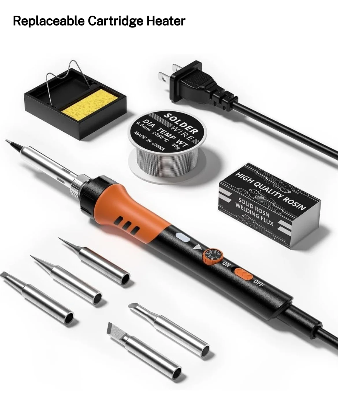 Internal-heating Temperature-adjustable Soldering Iron Kit — image 5