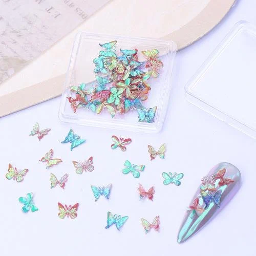 Iridescent Butterfly Art Embellishments Alluring And Dazzling Sequins For Nails — image 7