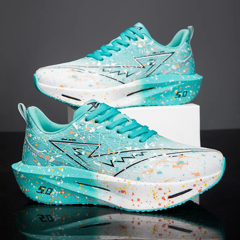 Iridescent Running Shoes Fashionable Mesh Sneakers For Jogging And Sports — image 4