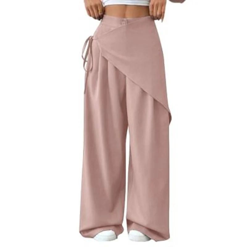 Irregular Suit Pants For Women Southeast Asia New Design Loose Slimming High-end Wide-leg — image 6