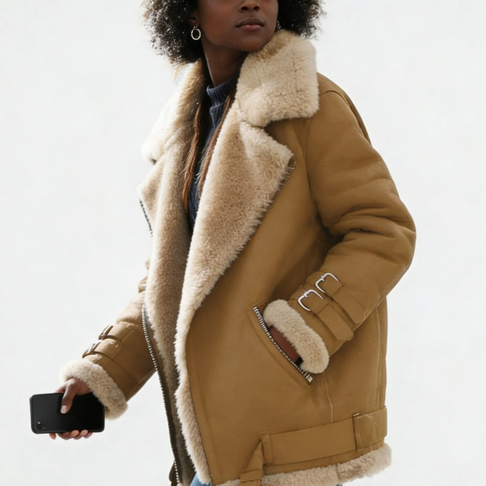 Jacket Women Coat Winter Outerwear Fashion Plus Size Overcoat For Female Thick Autumn — image 1