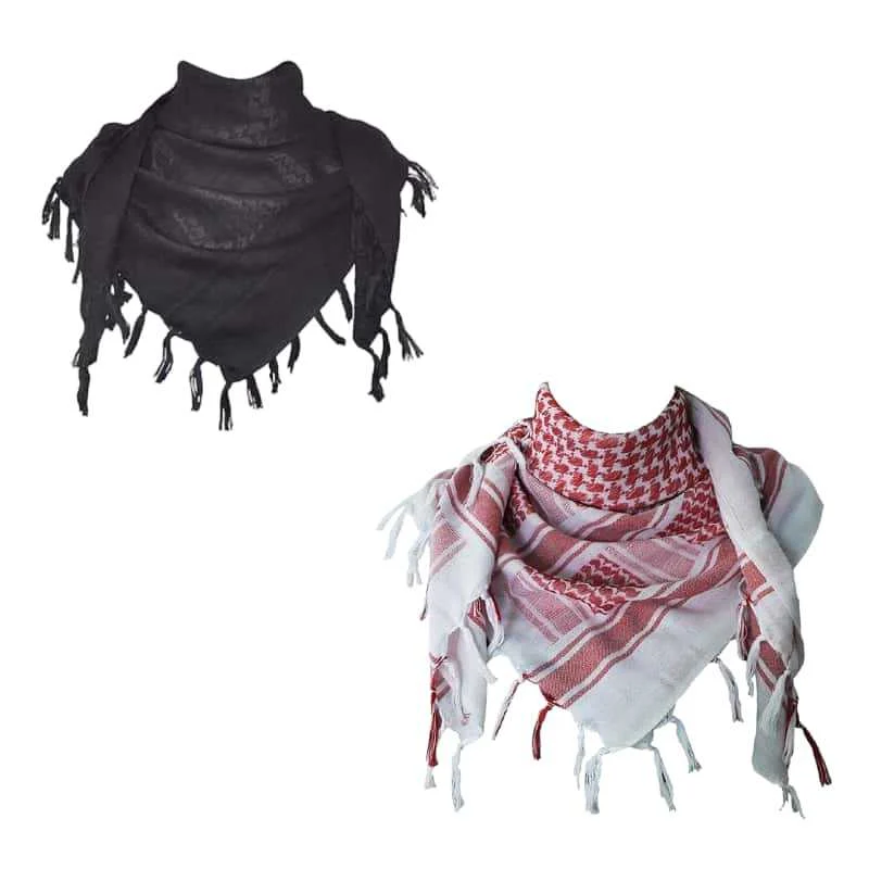 Jacquard Headscarf Scarf With Tassels Mens — image 3