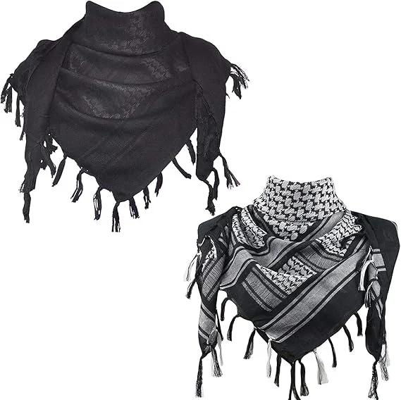 Jacquard Headscarf Scarf With Tassels Mens — variant image