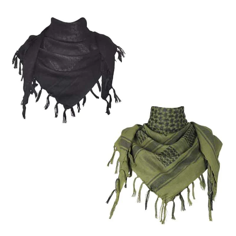 Jacquard Headscarf Scarf With Tassels Mens — image 7