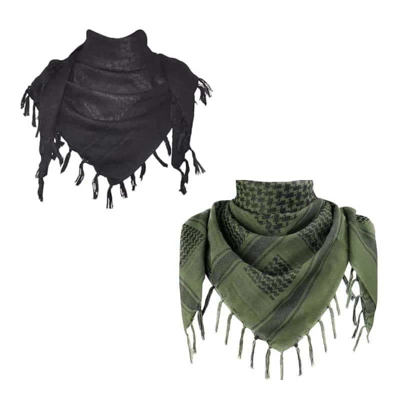 Jacquard Headscarf Scarf With Tassels Mens — image 2