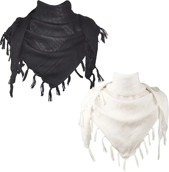 Jacquard Headscarf Scarf With Tassels Mens — variant image