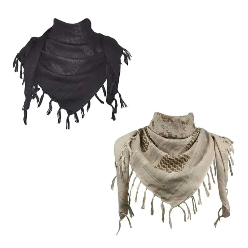 Jacquard Headscarf Scarf With Tassels Mens — variant image
